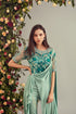 Mint Colour Drape Saree